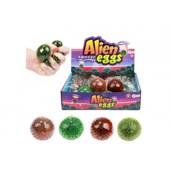 Alien Egg Ball antystresowy śluz 6cm 4 kolory w woreczku 12 szt w pudełku