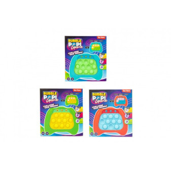 Bubble pops Praskající bubliny silikon postřehová hra na baterie se světlem,zvukem 3 barvy v kra