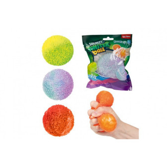 Míček antistresový mačkací mech 7,5cm 3 barvy v sáčku
