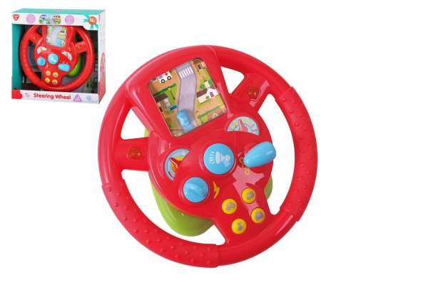Volant plast priemer 26cm na batérie so zvukom so svetlom v krabici 28x28x13cm 18m+