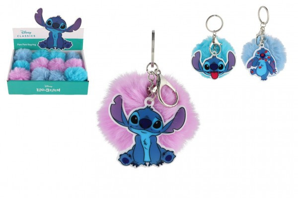 Lilo and Stitch přívěšek s pompom bambulí 3 barvy