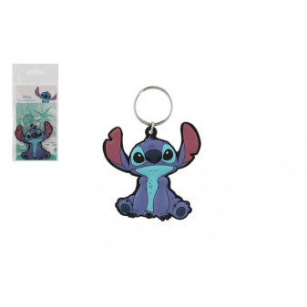 Přívěsek na klíče/Klíčenka Lilo & Stitch gumový 6cm v sáčku