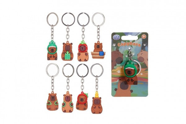 Kabybara přívěsek kov/plast 5-6cm mix druhů na kartě