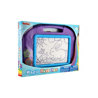 Magnetická tabulka kreslící s doplňky plast 32x24cm v krabici