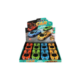 Auto závodní driftovací plast 16cm na setrvačník 4 barvy