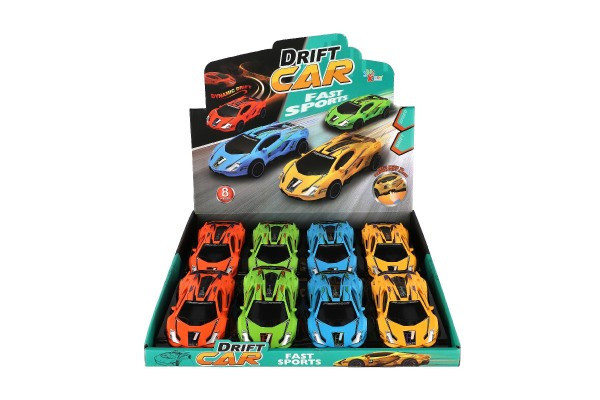 Auto závodní driftovací plast 16cm na setrvačník 4 barvy