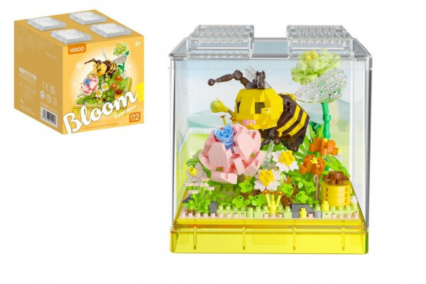 Stavebnice mini KOCO Včelka plast 11x12x11cm