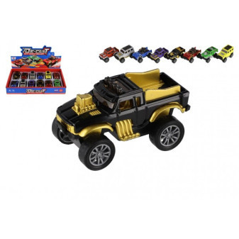 Auto terénní Off-Road mini kov/plast 6,5cm zpětné natažení mix druhů