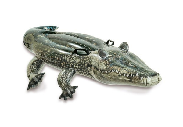 Leżak dmuchany Krokodyl z uchwytami 170x86cm od 3 lat