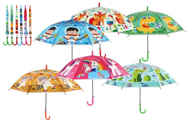 Parasol rozkładany 66cm metal/plastik 6 kolorów w torbie