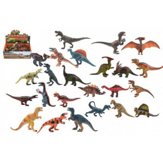 Dinosaurus plast 11-14cm mix druhov 24ks v boxe