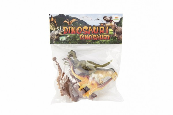 Dinozaur plastikowy 16-18cm 5 szt w woreczku