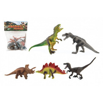 Dinozaur plastikowy 15-18cm 5 szt w woreczku