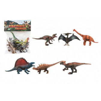 Dinosaurus plast 14-19cm 6ks v sáčku