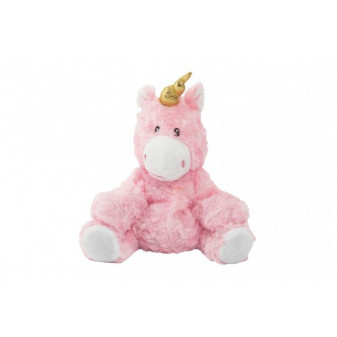 Jednorożec/koń różowy plusz ocieplający 25cm w woreczku