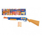 Pistolet/strzelba plastikowa 3 naboje do przyssawek 48cm na karcie