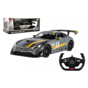 Auto RC Mercedes AMG GT3 RASTAR plast 35cm 2,4 GHz na diaľk. ovládanie na batérie v krabici 44x18x2