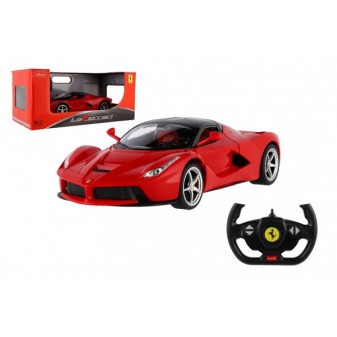Auto RC Ferrari červené plast 32cm 2,4GHz na dálk. ovládání na baterie v krabici 43x19x23cm