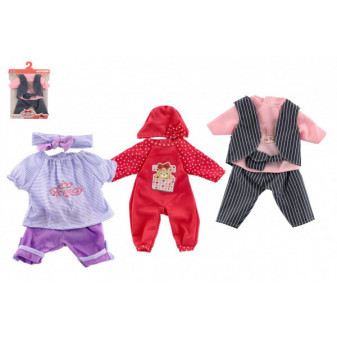 Oblečky/Šaty pre bábiky/bábätká veľkosti cca 40cm mix druhov 1ks v sáčku 25x32cm