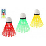 Piłki/kosze do badmintona kolorowe plastikowe 3 szt na karcie 11x21cm