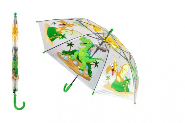 Parasol Dinozaur plastik/metal 64 cm w woreczku