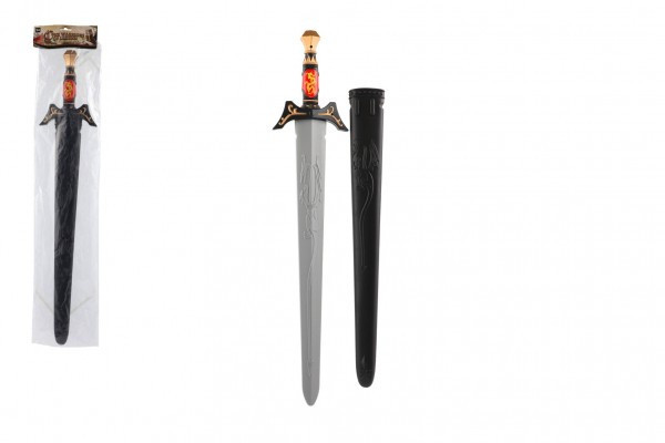 Miecz rycerski z pochwą z tworzywa 70 cm w woreczku