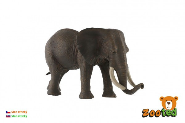 Słoń afrykański zooted plastik 17cm w torbie