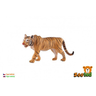 Tygrys indyjski zooted plastikowy 13,5 cm w torbie