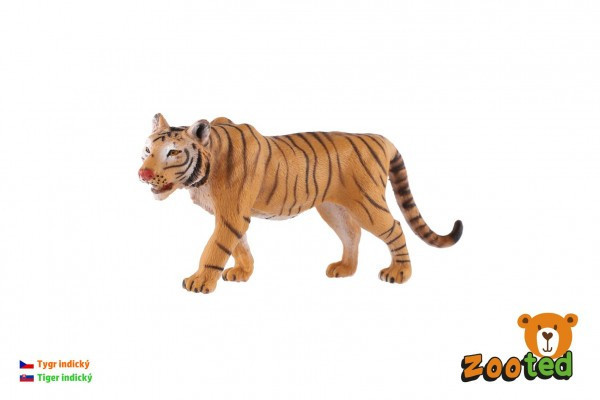 Tygrys indyjski zooted plastikowy 13,5 cm w torbie