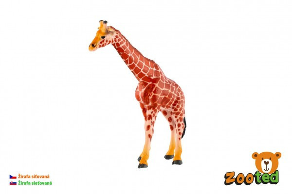 Żyrafa siatkowa zooted plastikowa 17cm w woreczku