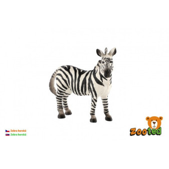 Plastikowy zooted Zebra Mountain 11 cm w torbie