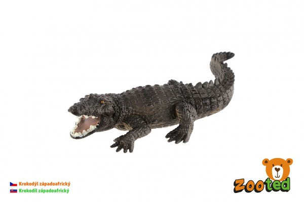 Plastikowy krokodyl z Afryki Zachodniej 17 cm w torbie