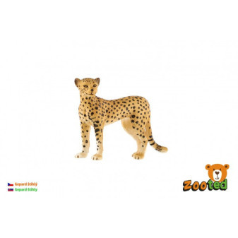 Gepard štíhlý zooted plast 8cm v sáčku