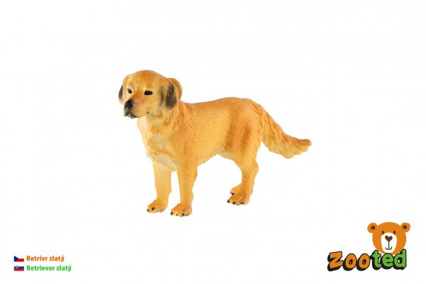 Golden retriever - pies domowy zooted plastik 10cm w woreczku