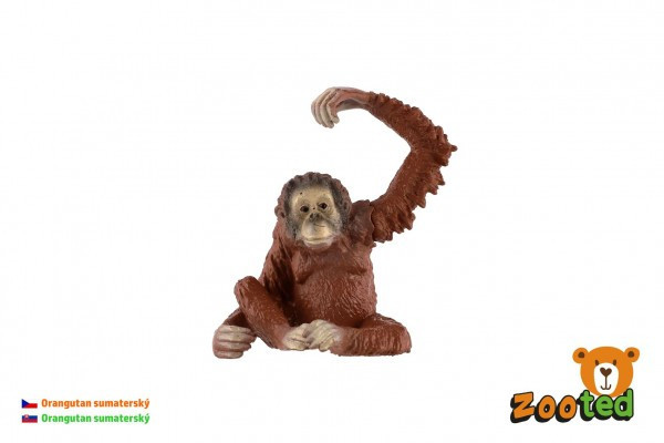 Orangutan sumatrzański zooted plastik 8cm w torbie