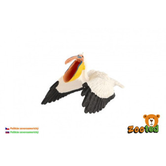 Plastikowy pelikan północnoamerykański zooted 9 cm w torbie