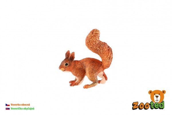 Veverka obecná zooted plast 9cm