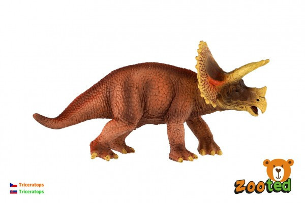 Triceratops zooted plastik 20cm w torbie