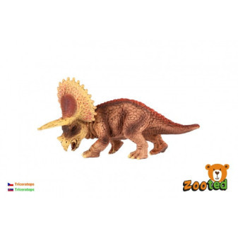 Triceratops mały zooted plastik 14cm w torbie