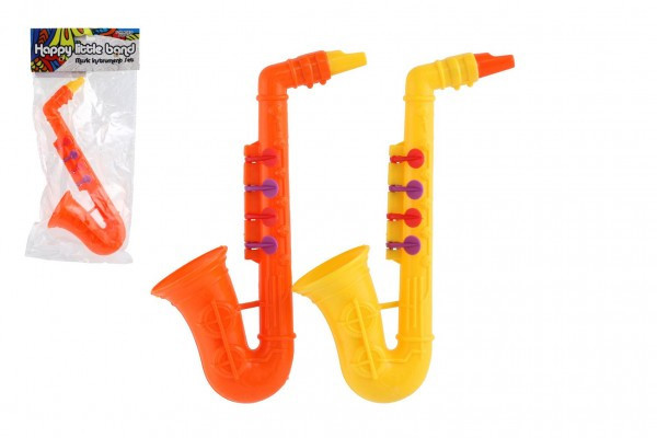 Saksofon plastikowy 24cm 2 kolory w woreczku
