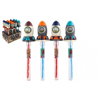 Bublifuk trubice raketa vesmír 38cm 4 barvy