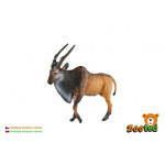 Plastikowy samiec Antelope Derby 14 cm w torbie