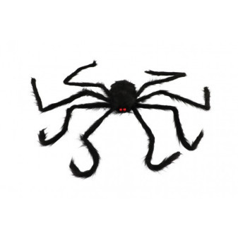 Pavouk velký plyš 125x8cm v sáčku 22x24x7cm karneval