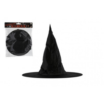 Składany kapelusz czarownicy dla dorosłych 38 cm w torbie karnawałowej