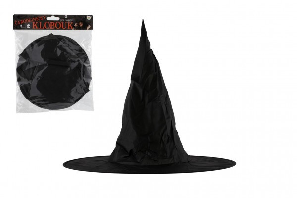Składany kapelusz czarownicy dla dorosłych 38 cm w torbie karnawałowej