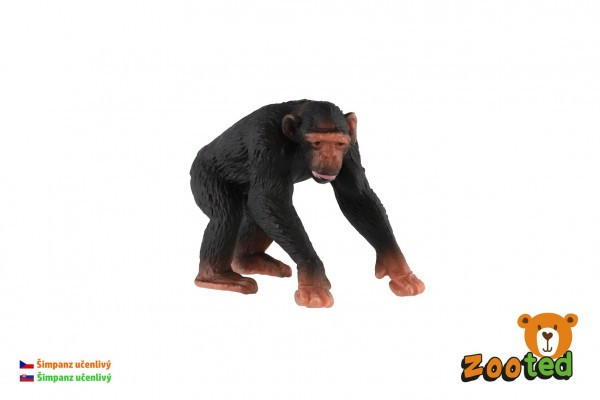 Uczony szympans zooted z tworzywa sztucznego 7 cm w torbie