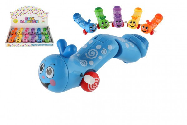 Červík na natažení lezoucí plast 13cm 6 barev