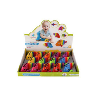 Rybka/Ryba na klíček plast 11cm mix barev