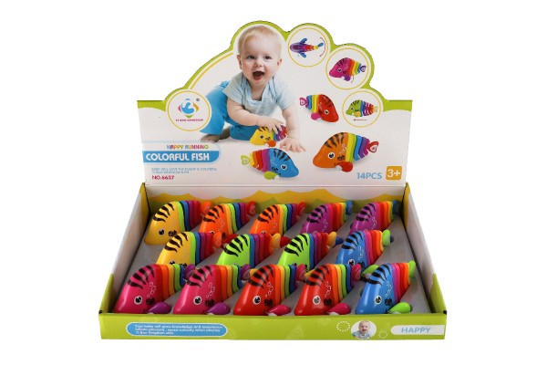 Rybka/Ryba na klíček plast 11cm mix barev