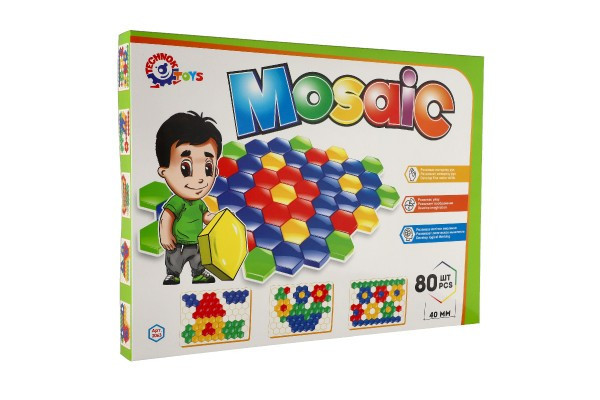Mozaika klobouček 4cm pro nejmenší hladký 45x34x4cm 12m+